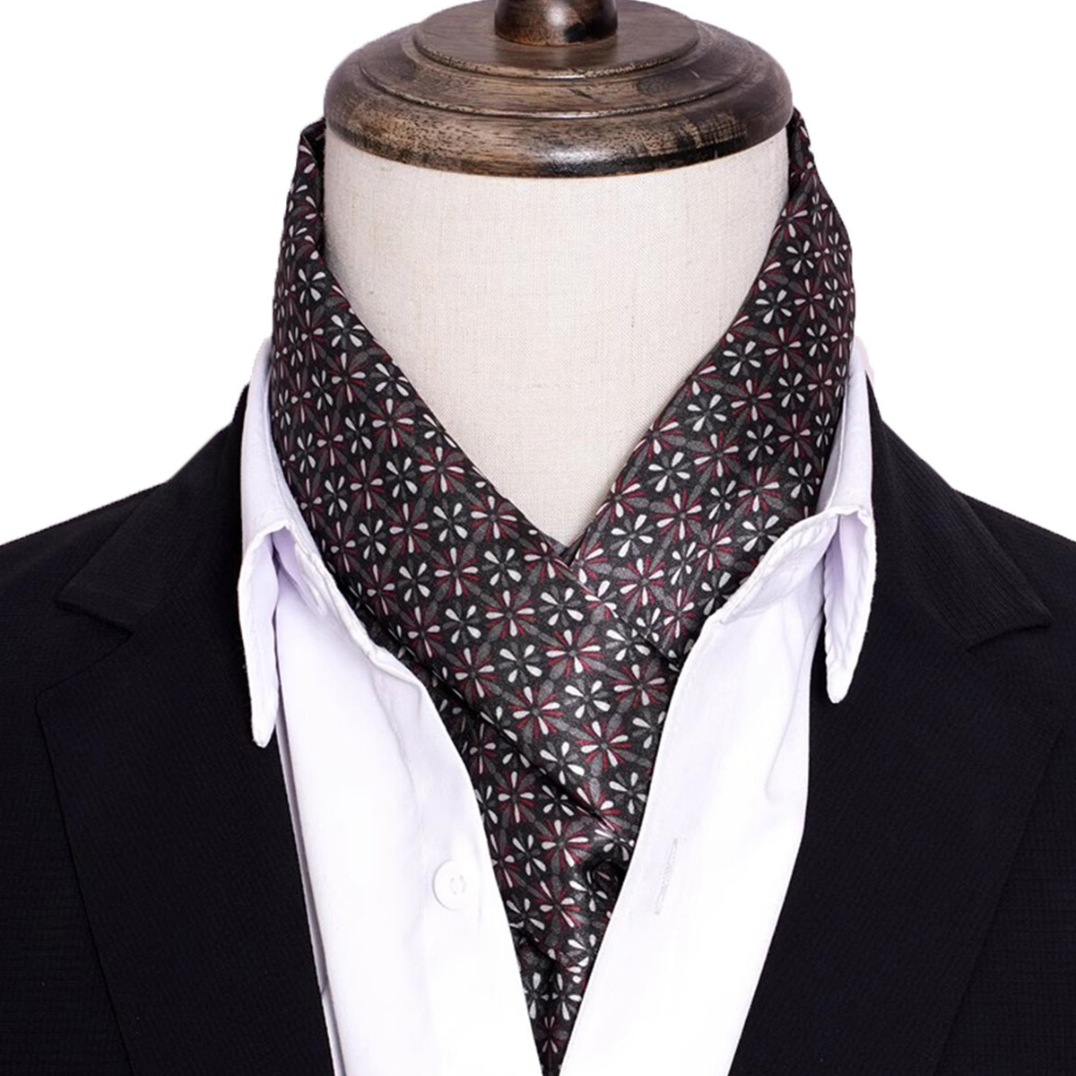 Men Accessories For Neck - Yeni Erkek Şeritli İpek Eşarp Sıcak