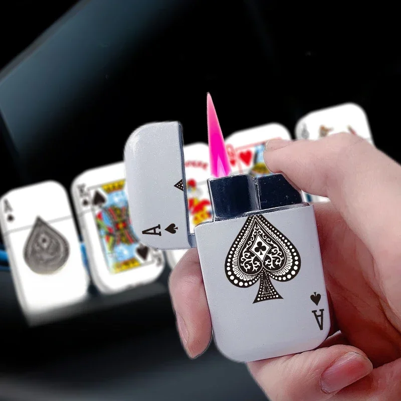 Men Accessories Pk - Mini Poker Tarzı Gaz Çakmak Metal