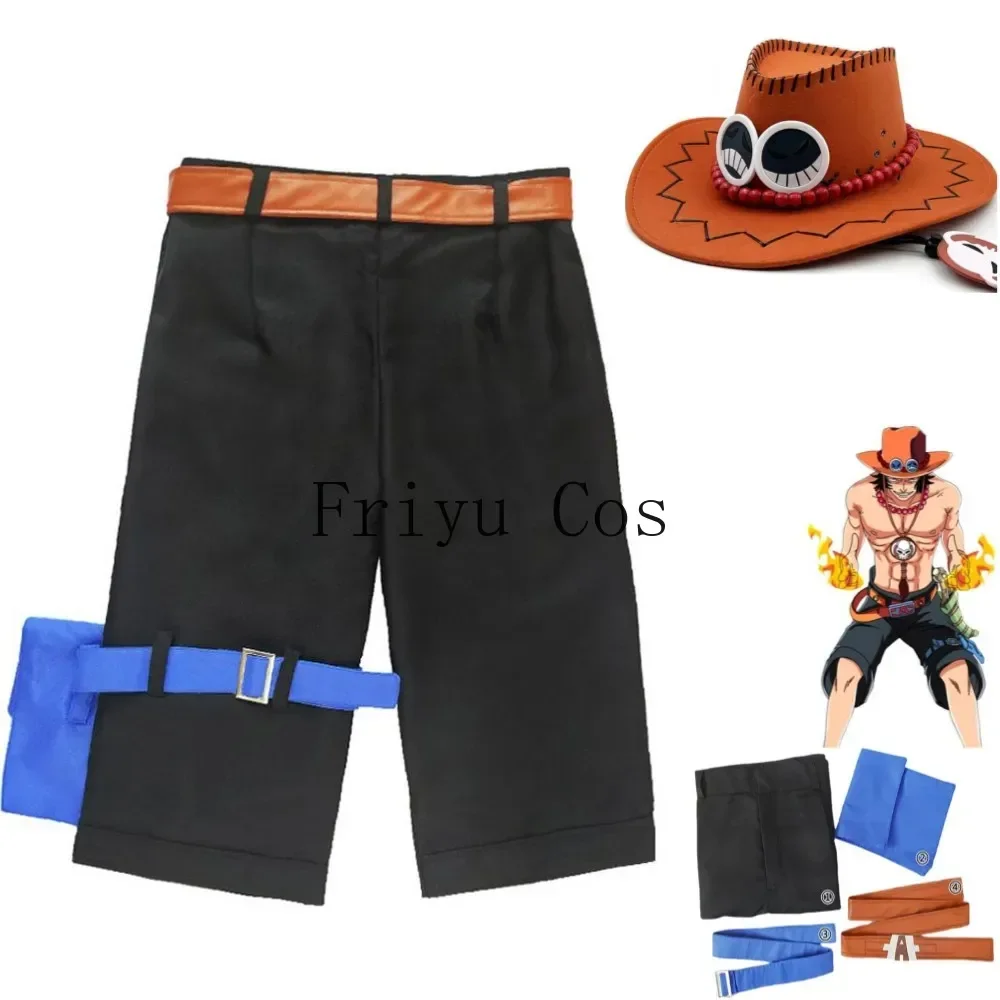 Men'S Accessories Japan - Anime Portgas·D· Ace Cosplay Kostüm Beyazsakal