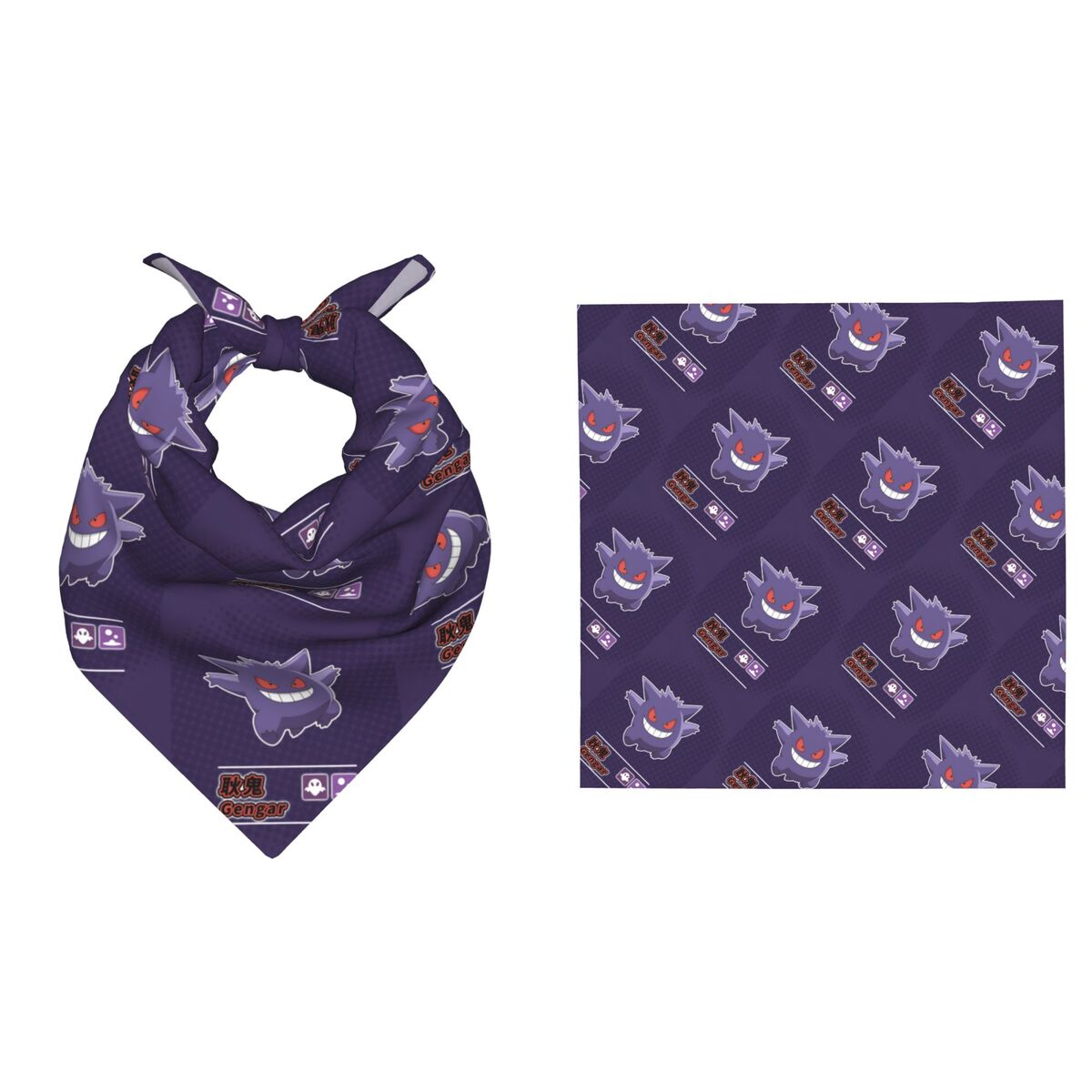 Men Accessories For Neck - 55CM Pokemon Gengar Bandanası Tatil Partileri