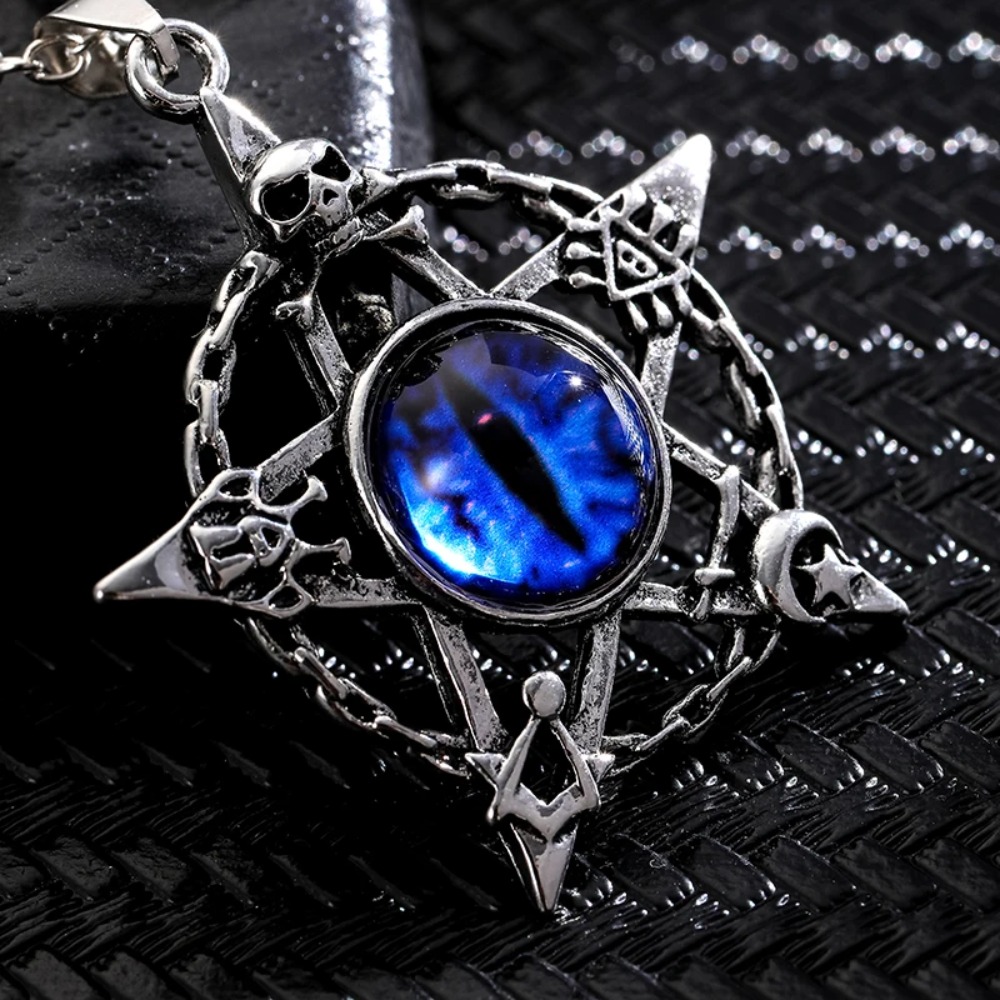 Mens Accessories Style - Beş köşeli yıldız şeklinde şeytan gözü