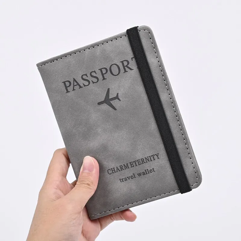 Men'S Accessories Wallet - Erkekler PU deri cüzdan seyahat pasaport
