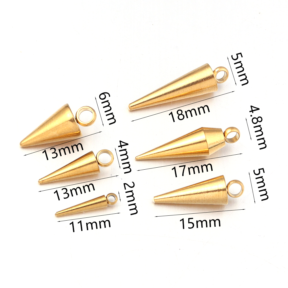 10 adet paslanmaz çelik koni C - Men Accessories Earrings incelemesi ve fiyatı
