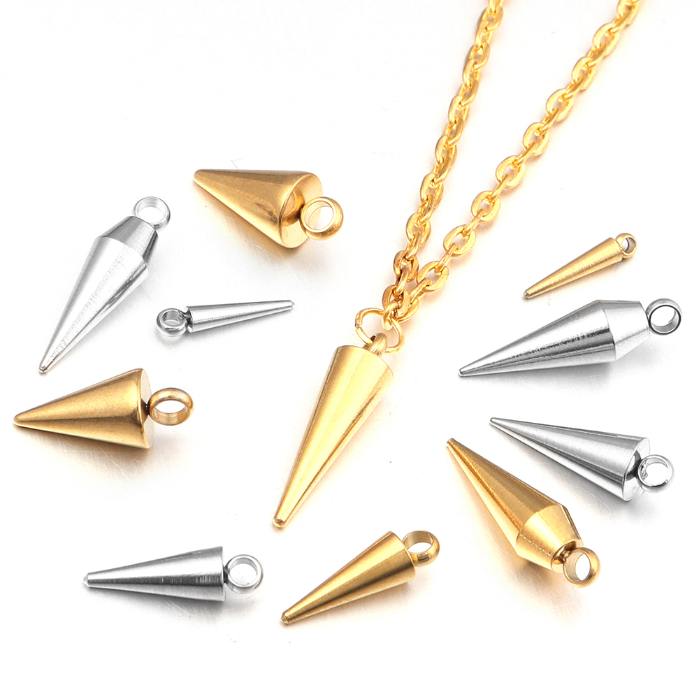10 adet paslanmaz çelik koni C - Men Accessories Earrings incelemesi ve fiyatı