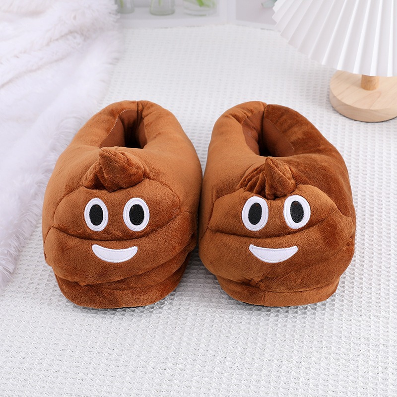 Komik Kaka Emoji Peluş Terlikl - Men'S Accessories Rack incelemesi ve fiyatı