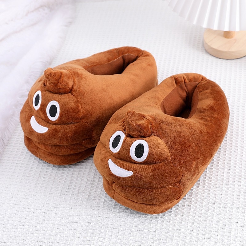 Komik Kaka Emoji Peluş Terlikl - Men'S Accessories Rack incelemesi ve fiyatı