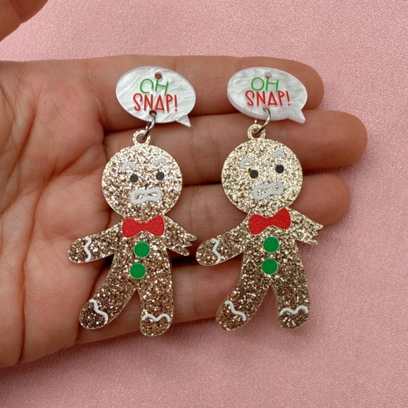 10 adet Sevimli Noel Zencefill - Men Accessories Earrings incelemesi ve fiyatı