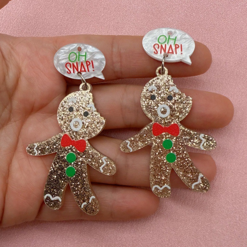 10 adet Sevimli Noel Zencefill - Men Accessories Earrings incelemesi ve fiyatı