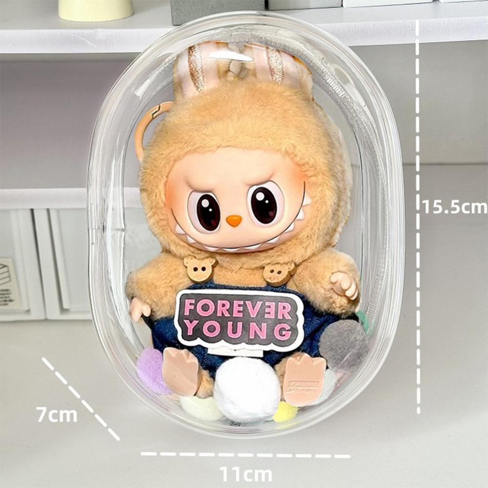 Peluş Labubu Bebek Şeffaf Koru - Men'S Accessories Rack incelemesi ve fiyatı