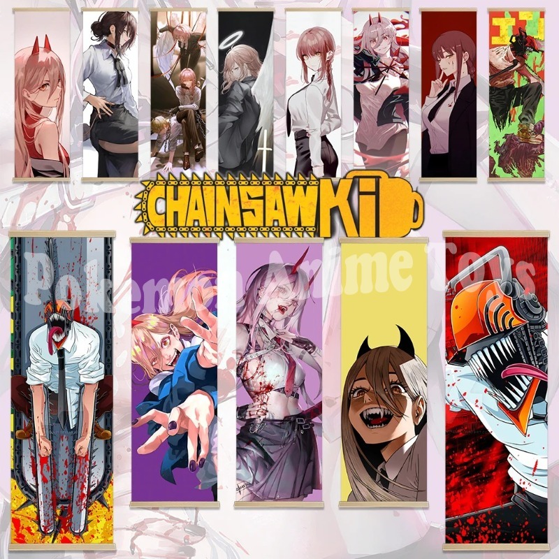 Chainsaw Man Anime Poster Wood - Quality Men'S Accessories incelemesi ve fiyatı