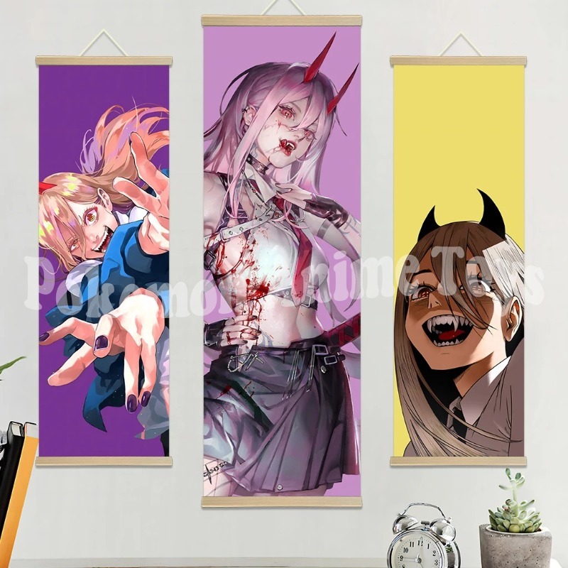 Chainsaw Man Anime Poster Wood - Quality Men'S Accessories incelemesi ve fiyatı