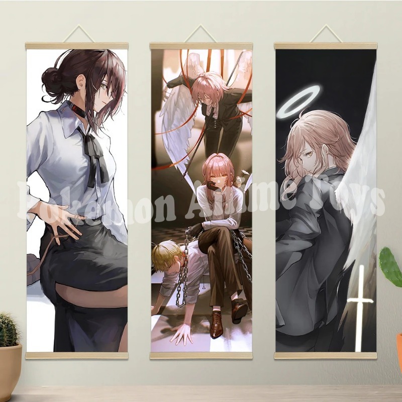 Chainsaw Man Anime Poster Wood - Quality Men'S Accessories incelemesi ve fiyatı