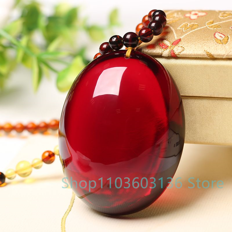 Doğal bordo Amber balmumu koly - Men'S Accessories Drop Shipping incelemesi ve fiyatı