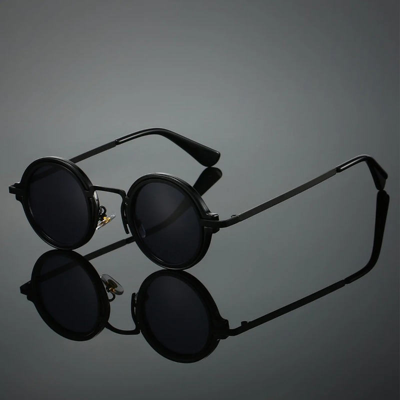 Yeni Retro Metal Yuvarlak Çerç - Quality Men'S Accessories incelemesi ve fiyatı