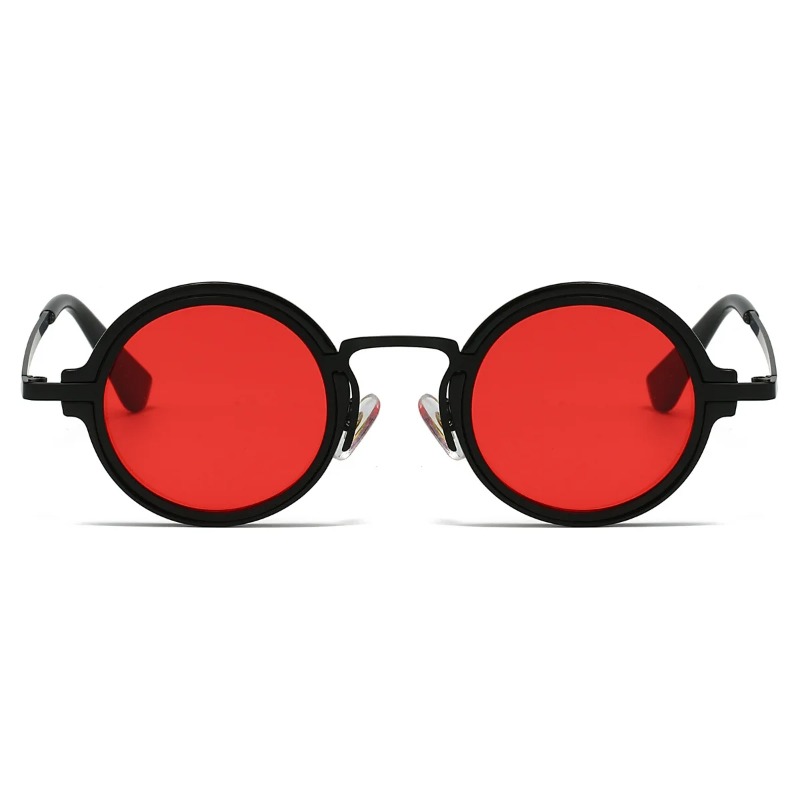 Yeni Retro Metal Yuvarlak Çerç - Quality Men'S Accessories incelemesi ve fiyatı
